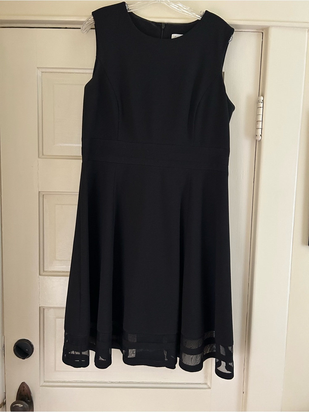 Calvin Klein Black Sleeveless Fit-and-Flare Dress